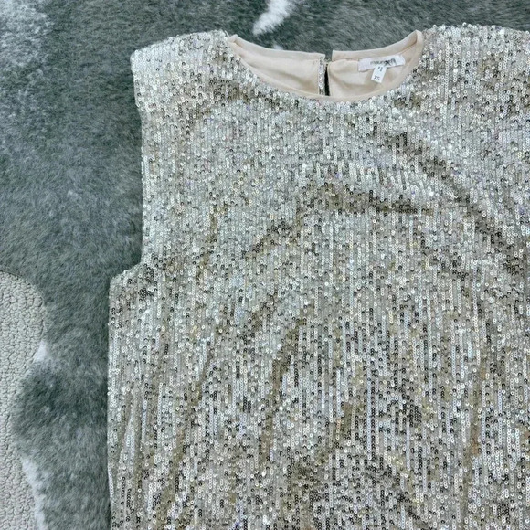 NWT Maurice’s Sequin Padded Shoulder Top - Picture 2 of 12